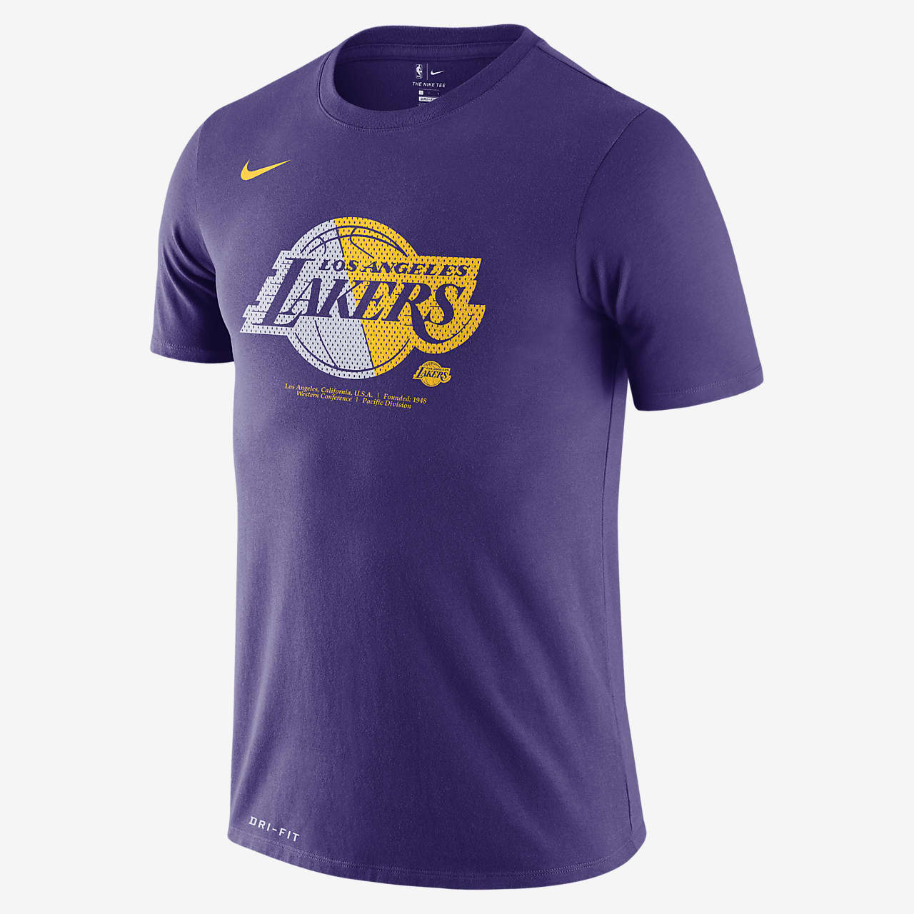 洛杉矶湖人队 Nike Dri-FIT NBA 男子T恤