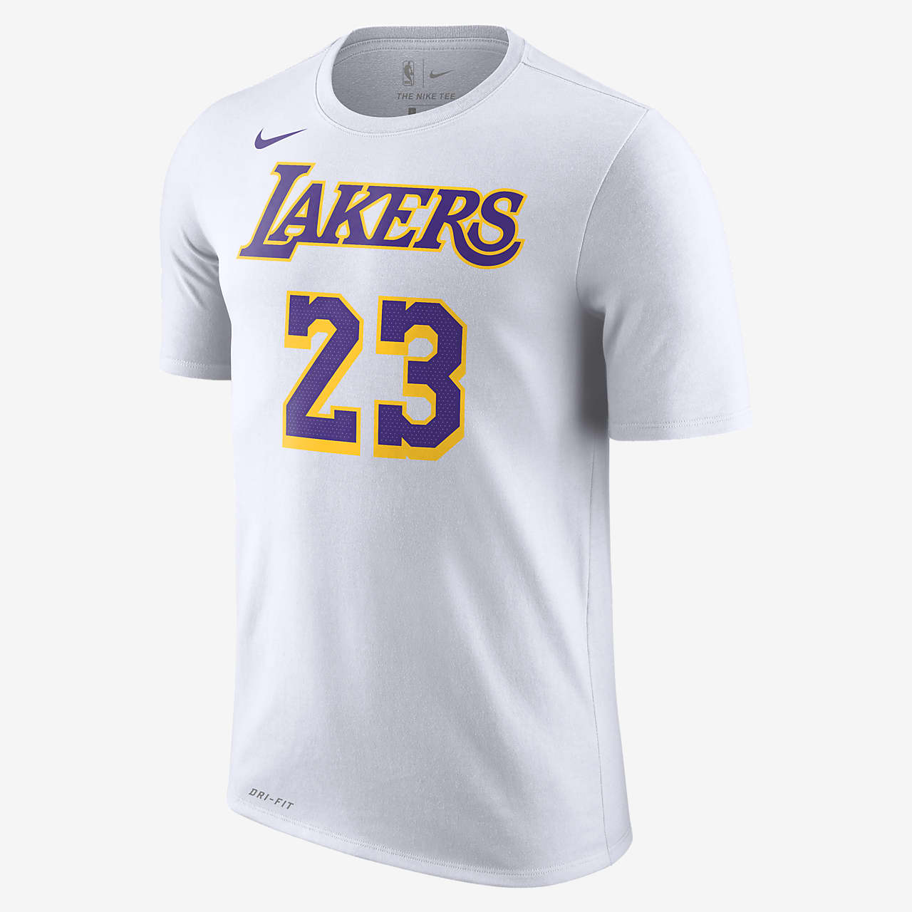  洛杉矶湖人队 (LeBron James) Nike Dri-FIT NBA 男子T恤