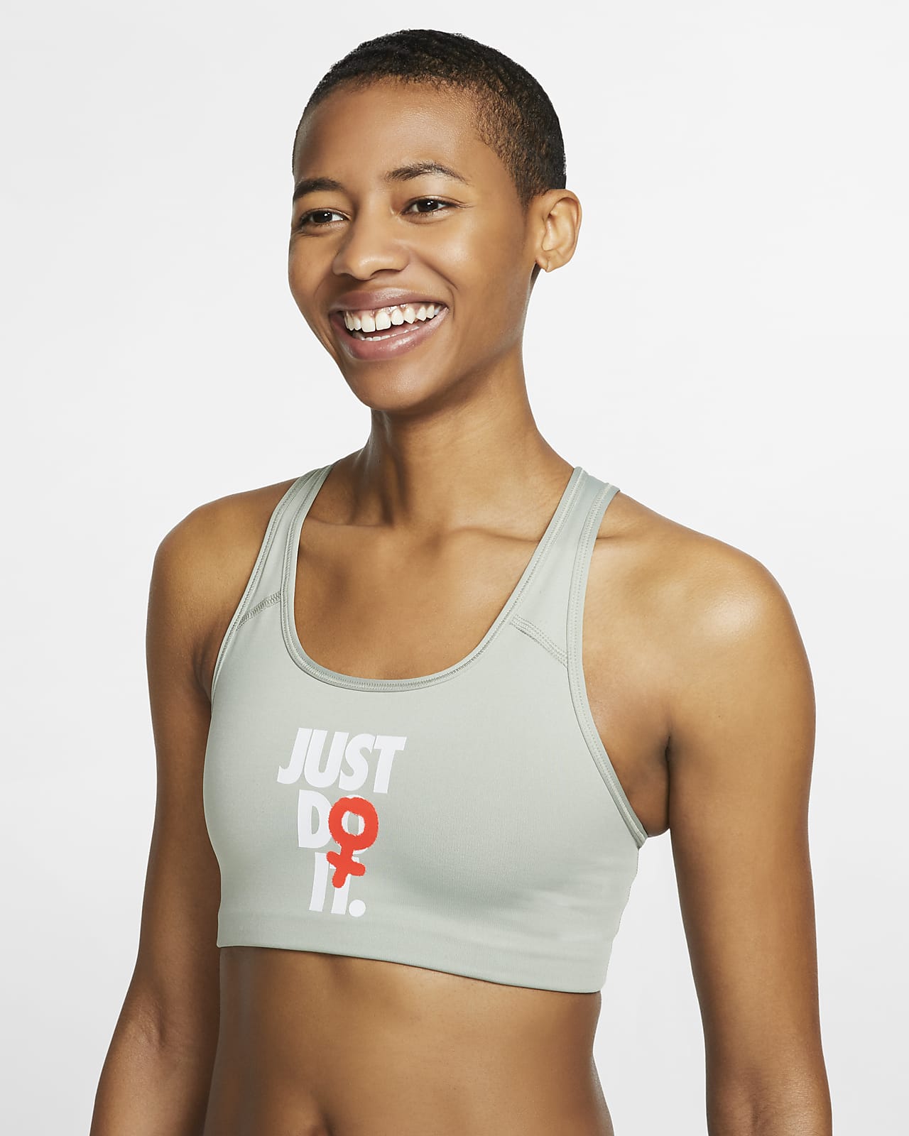 Nike Rebel Swoosh JDI 女子中强度支撑运动内衣