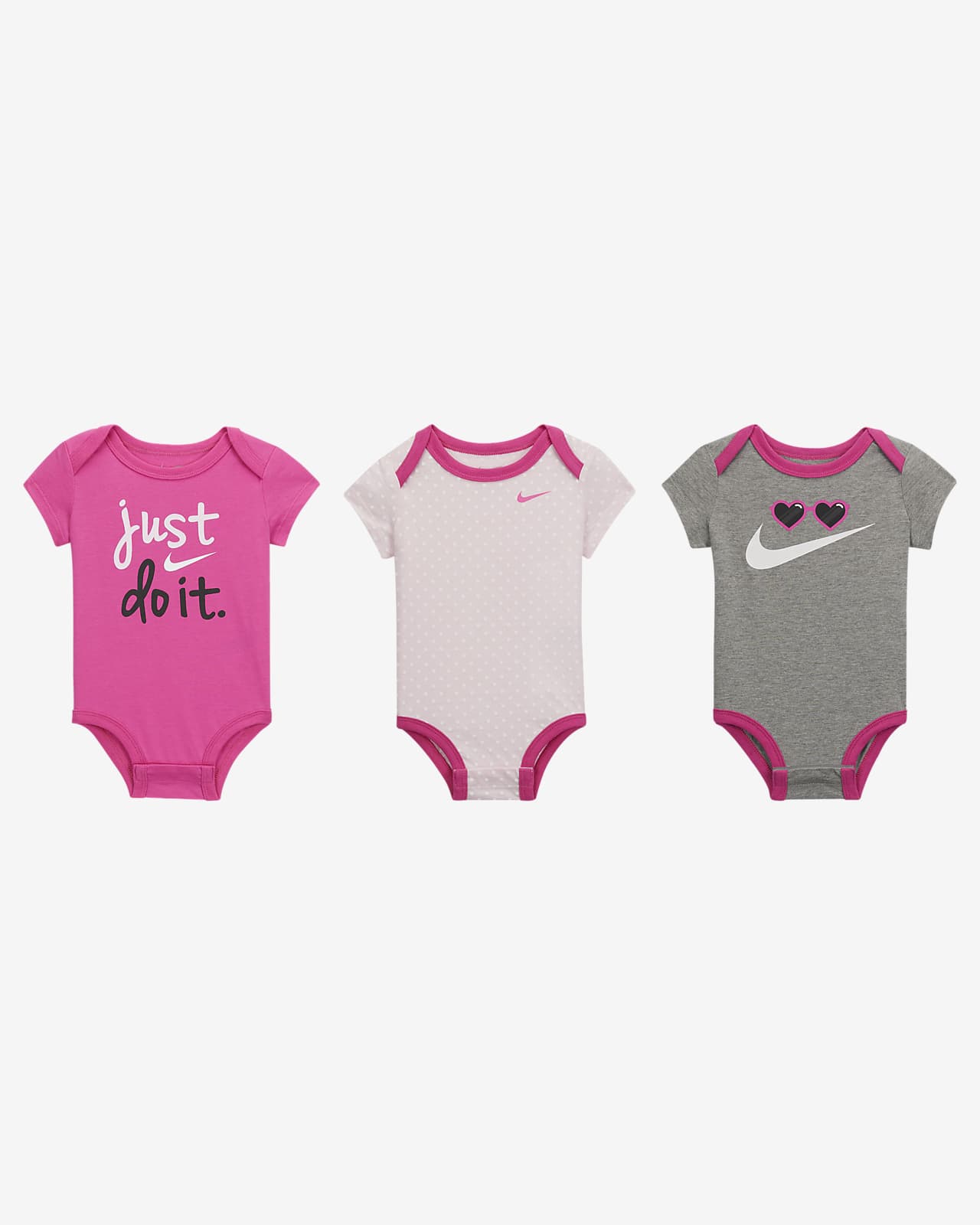 Nike 婴童连体衣套装（3 件）