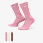 Nike Everyday Plus 耐高系列舒适速干中筒训练袜（3 双） - 多色