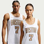 波士顿凯尔特人队 (Jaylen Brown) City Edition Nike NBA Swingman Jersey 男子球衣 - 白色