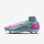 Nike Mercurial Superfly 10 Elite 耐克刺客系列天然硬质草地足球鞋 - 海洋深蓝/爆炸粉