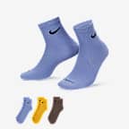 Nike Everyday Plus Lightweight 速干训练短袜（3 双） - 多色