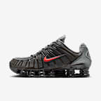 Nike Shox TL SE 男子气柱运动鞋 - 烟灰/中灰/煤黑/亮深红