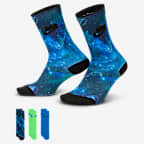 Nike x LEGO® Collection Everyday Essentials 中筒运动袜（3 双） - 多色