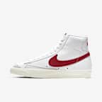 Nike Blazer Mid '77 女子运动鞋板鞋 - 白色/帆白/桃红/旧砖红