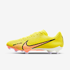 Nike Zoom Vapor 15 Academy FG/MG 男子多种场地足球鞋 - 冲击黄/椰奶色/粉紫/夕阳红