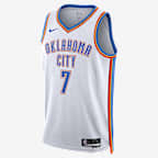 俄克拉荷马城雷霆队 Association Edition Nike Dri-FIT NBA Swingman Jersey 男子速干球衣 - 白色