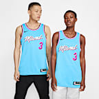 迈阿密热火队 (Jimmy Butler) City Edition Nike NBA Swingman Jersey 男子球衣 - 暴风蓝
