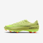 Nike Mercurial Vapor 16 Academy 耐克刺客系列男/女 MG 多种场地低帮足球鞋 - 亮石灰色/橙红/荧光黄