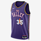 2024/25 赛季菲尼克斯太阳队 (Kevin Durant) City Edition Nike Dri-FIT NBA Swingman Jersey 杜兰特男子速干球衣 - 全域紫