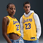 洛杉矶湖人队 Icon Edition Nike Dri-FIT NBA Swingman Jersey 男子透气速干球衣 - 阿马里洛黄