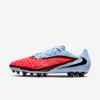 Nike Phantom 6 Low Academy 耐克暗煞系列男/女 AG 人造草地低帮足球鞋 - 浅宝石蓝/黑/亮深红