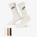 Nike Sportswear Everyday Essential 速干中筒运动袜（3 双） - 多色