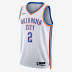 俄克拉荷马城雷霆队 Association Edition Nike Dri-FIT NBA Swingman Jersey 男子速干球衣 - 白色