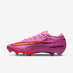 Nike Mercurial Vapor 16 Elite 耐克刺客系列天然硬质草地低帮足球鞋 - 神秘火烈鸟红/鲜橙红/黑