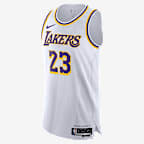 洛杉矶湖人队勒布朗·詹姆斯 (LeBron James) Association Edition Nike Dri-FIT ADV NBA Authentic Jersey 男子速干球衣 - 白色