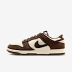 Nike Dunk Low Retro SE Leather/Suede 男子运动鞋板鞋 - 淡象牙白/淡象牙白/巴洛克棕