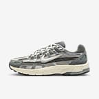 Nike P-6000 男子复古跑鞋风运动鞋 - 青灰色/浅铁矿石灰/金属银/白色