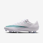 Nike Mercurial Vapor 17 Academy 耐克刺客系列男/女 MG 多种场地低帮足球鞋 - 白色/仙人掌绿