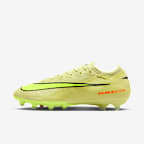 Nike Mercurial Vapor 16 Elite 耐克刺客系列 AG 人造草地低帮足球鞋 - 亮石灰色/橙红/荧光黄