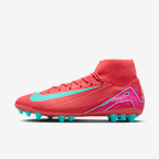 Nike Mercurial Superfly 10 Academy 耐克刺客系列人造草地足球鞋 - 余烬红/极光绿