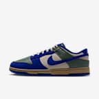 Nike Dunk Low Retro 男子运动鞋 - 硬玉绿/浅卡其/橡皮浅褐/旧宝蓝