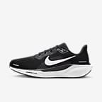 Nike Pegasus 41 男子公路跑步鞋（宽版） - 黑/煤黑/白色