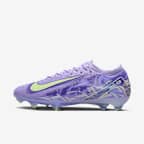 Nike United Mercurial Vapor 16 Elite 耐克刺客系列男/女天然硬质草地足球鞋 - 玛瑙紫/微黄绿