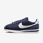 Nike Cortez Textile 郑钦文同款女子复古运动鞋 - 深藏青/白色