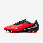 Nike Phantom 6 Low Academy 耐克暗煞系列男/女 MG 多种场地低帮足球鞋 - 亮深红/黑/朦胧金