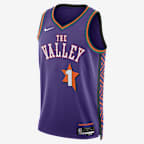 2024/25 赛季菲尼克斯太阳队 (Devin Booker) City Edition Nike Dri-FIT NBA Swingman Jersey 德文布克男子速干球衣 - 全域紫