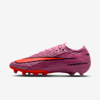 Nike Mercurial Vapor 16 Elite 耐克刺客系列人造草地低帮足球鞋 - 神秘火烈鸟红/鲜橙红/黑