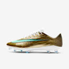 Nike Mercurial Superfly 11 Pro "Kylian Mbappé" 耐克刺客系列姆巴佩男/女 FG 天然硬质草地低帮足球鞋 - 金属色/光辉绿