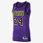 洛杉矶湖人队 (Kobe Bryant) City Edition Authentic Nike NBA Connected Jersey 男子球衣 - 全域紫