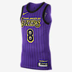 洛杉矶湖人队 (Kobe Bryant) City Edition Authentic Nike NBA Connected Jersey 男子球衣 - 全域紫