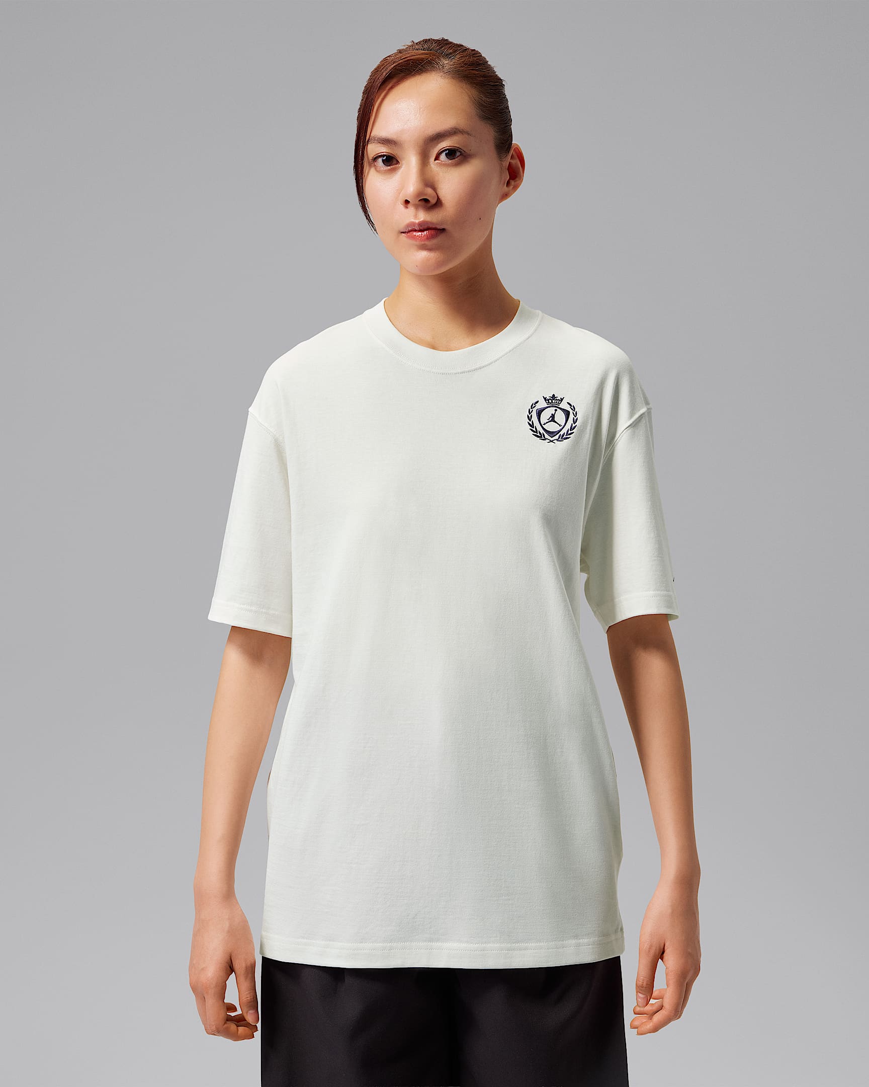 Jordan Flight 女子 Oversize 风短袖T恤 - 帆白