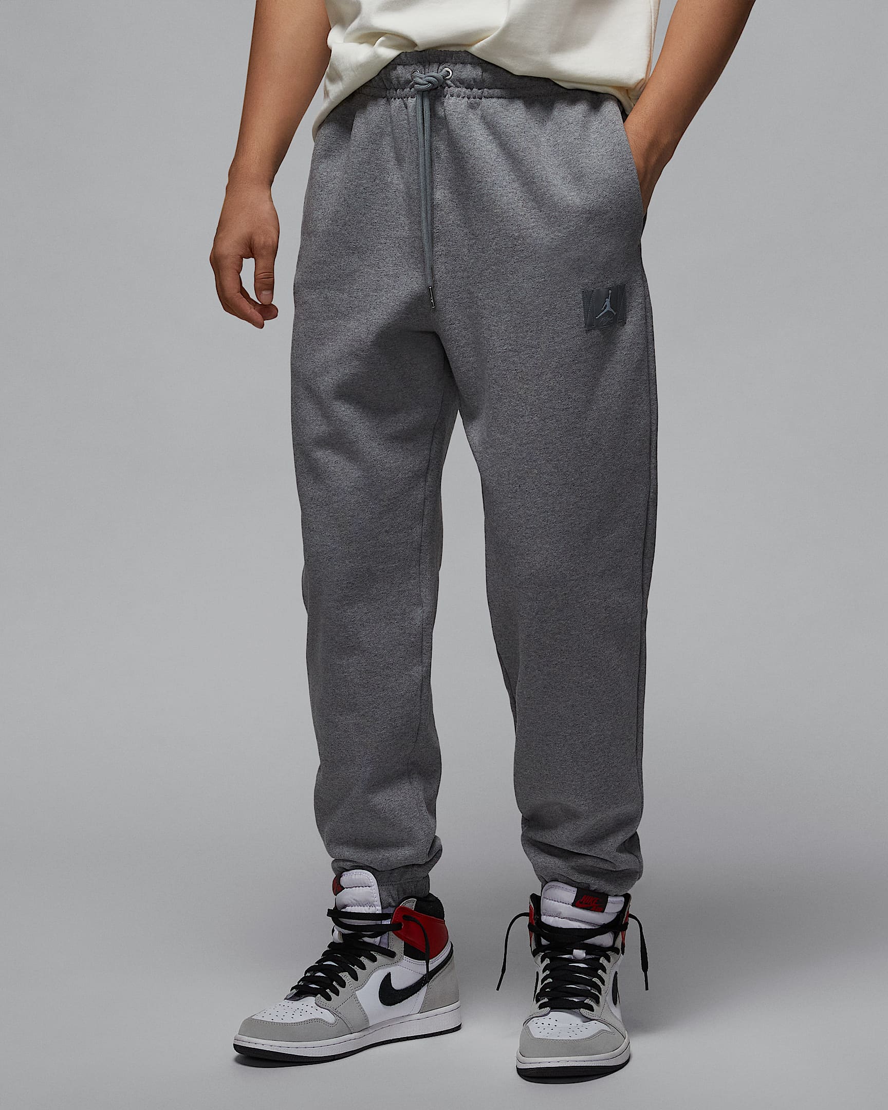 Jordan Flight Fleece 男子薄绒长裤 - 碳素灰