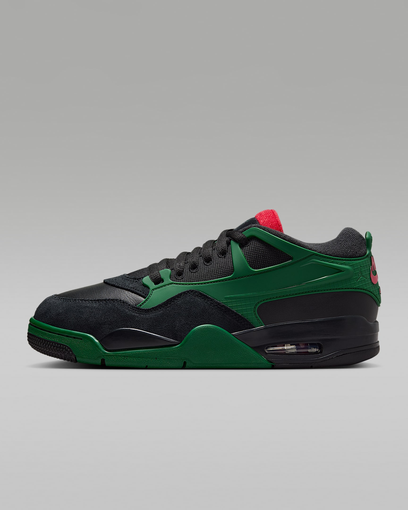 Air Jordan 4 RM 男子运动鞋骑士鞋 - 黑/峡谷绿/校园红