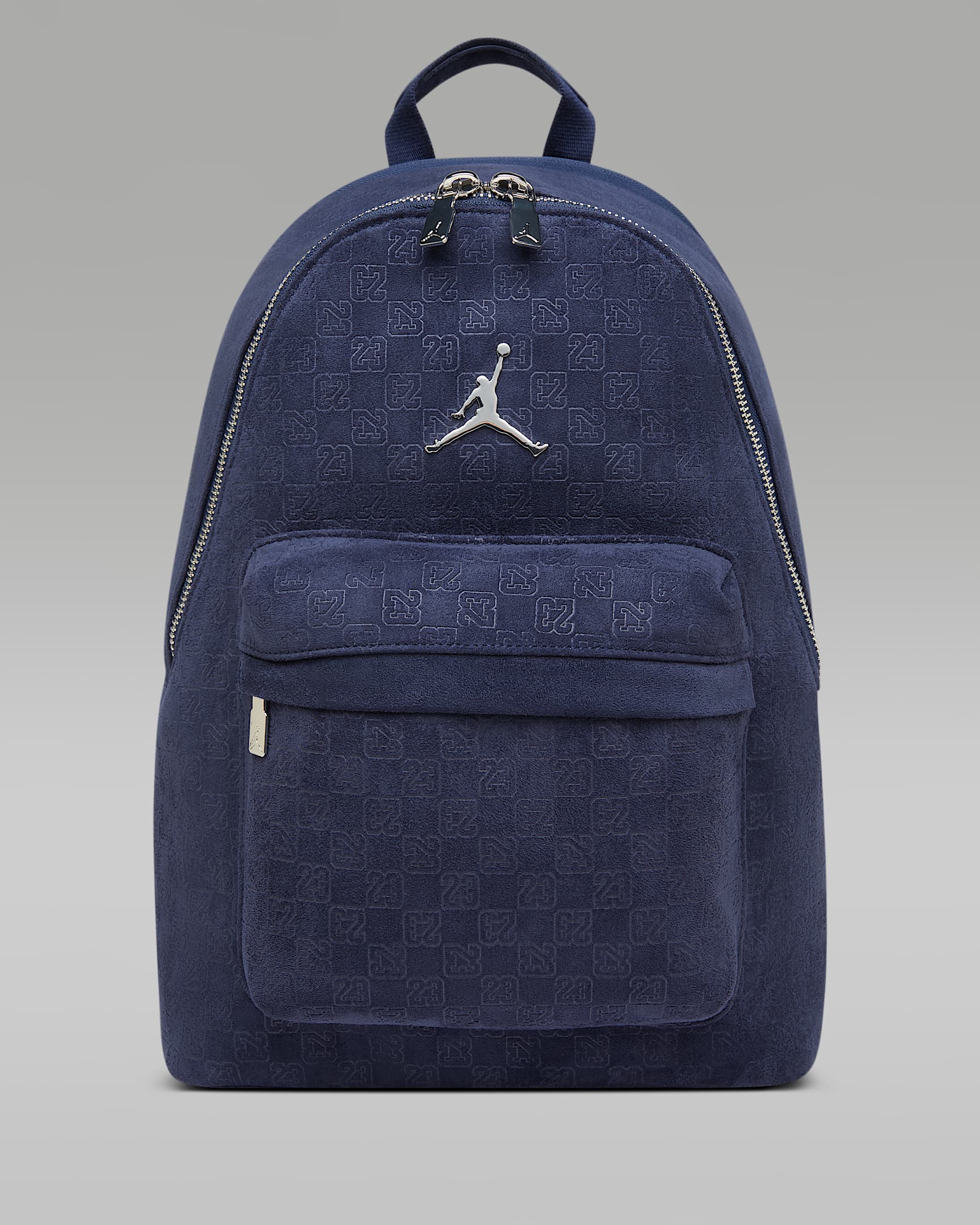 Jordan Monogram 合成翻毛皮双肩包 - 深藏青