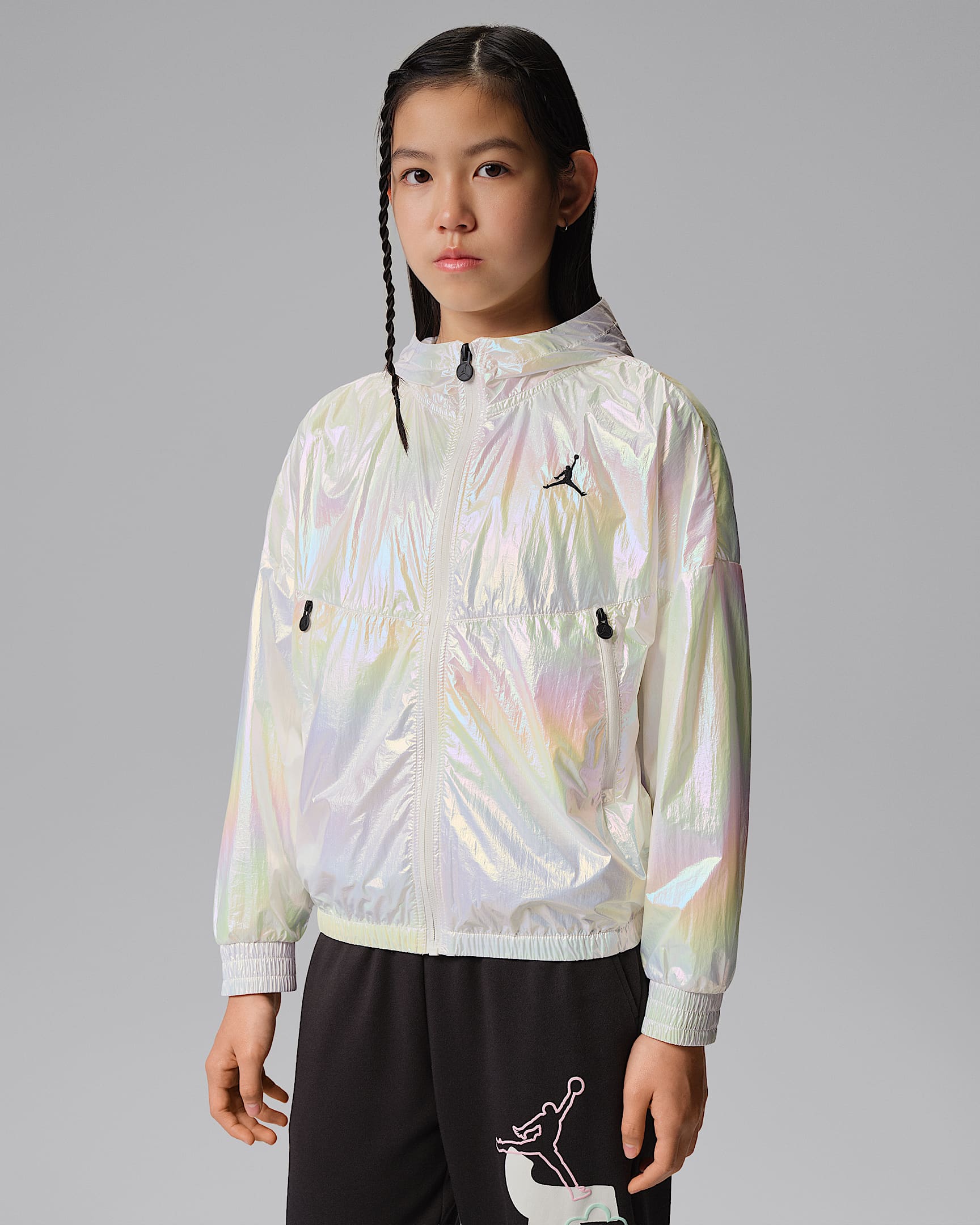 Jordan Jumpman 大童炫彩风格夹克 - 帆白