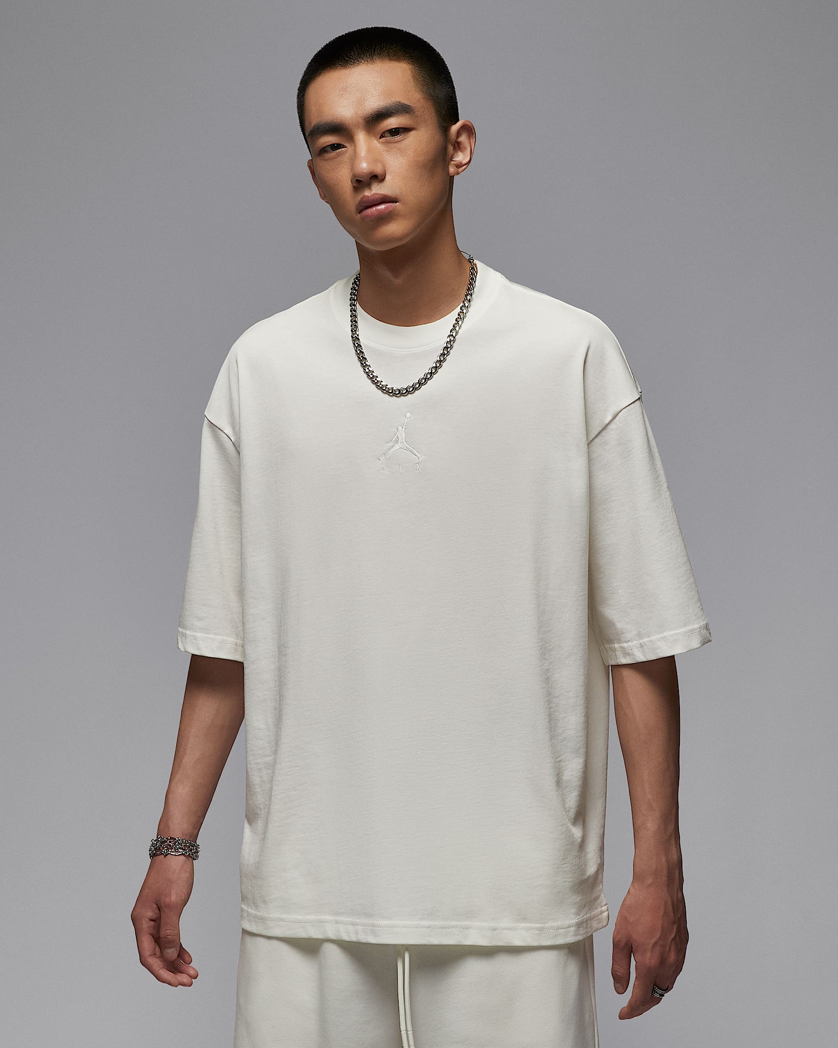 Jordan Flight Essentials 男子 Oversize 风T恤 - 帆白/帆白