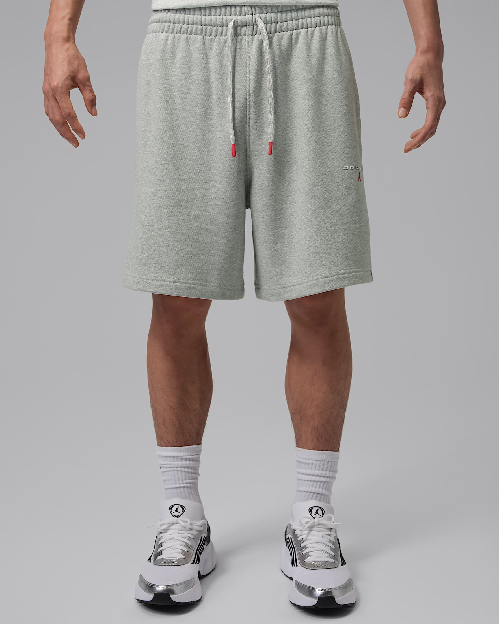 Jordan Flight Fleece 男子短裤 - 麻灰