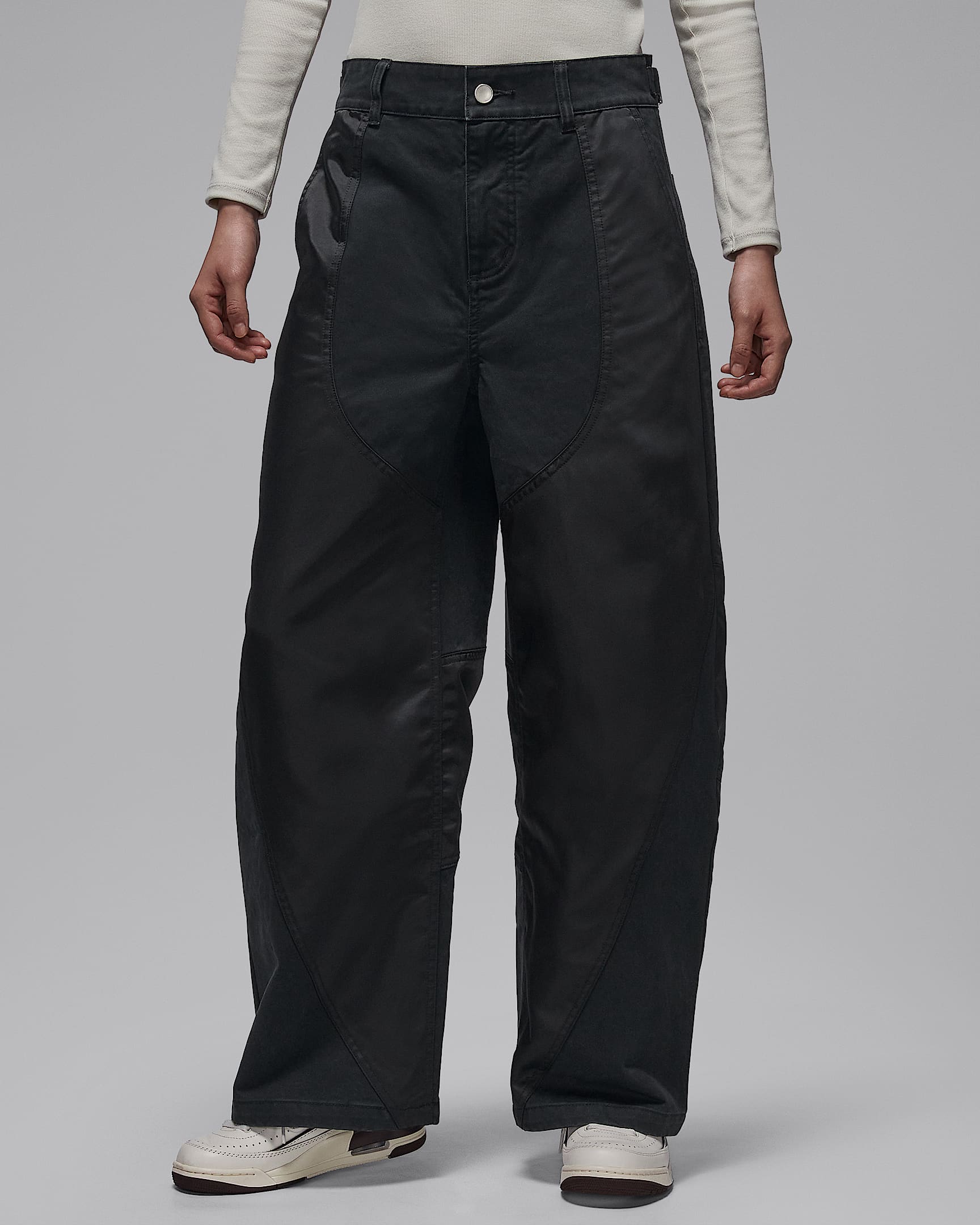 Jordan Flight '91 女子宽松长裤 - 黑/黑/黑