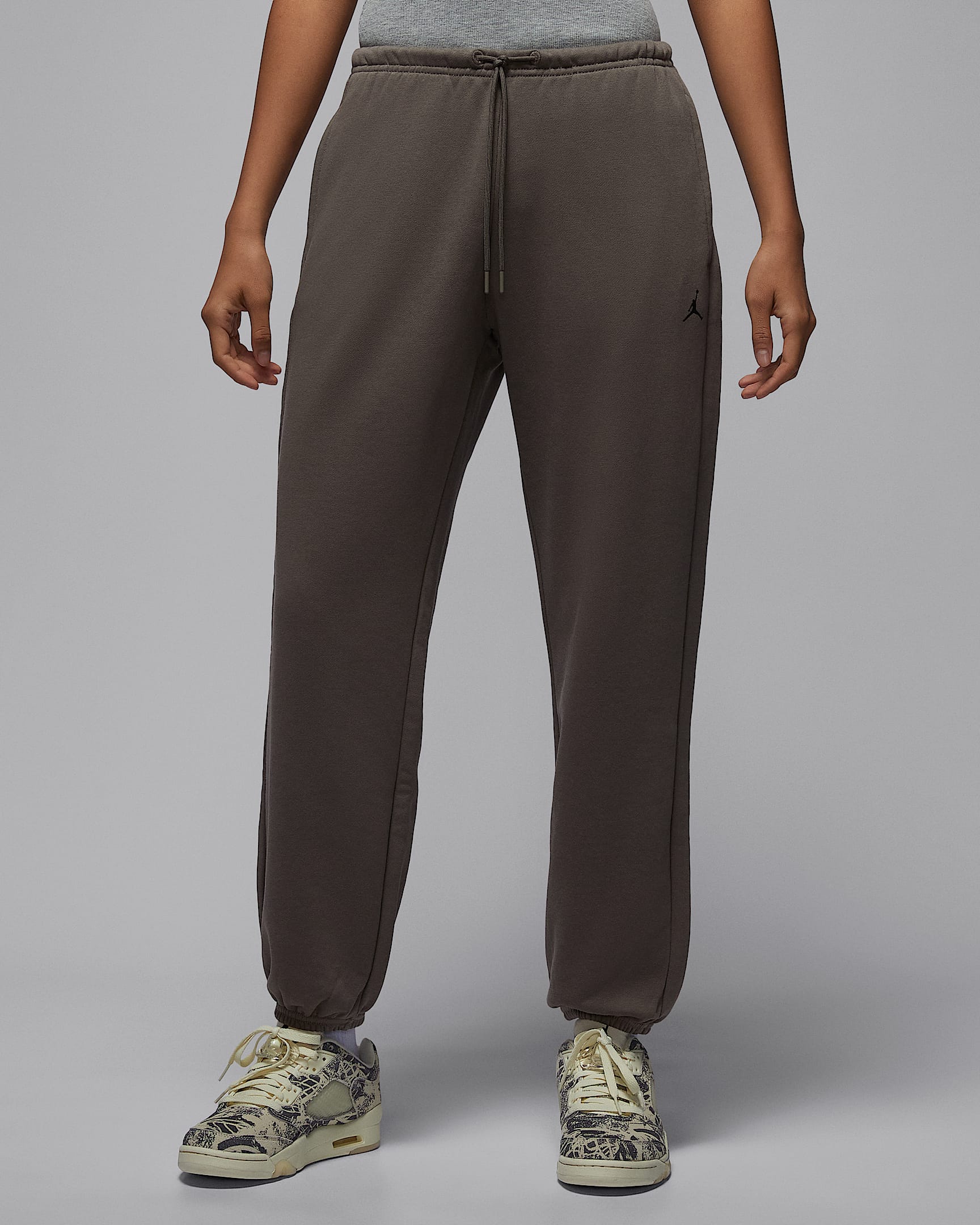 Jordan Sport Crossover Dri-FIT 女子速干针织长裤 - 橄榄灰/黑