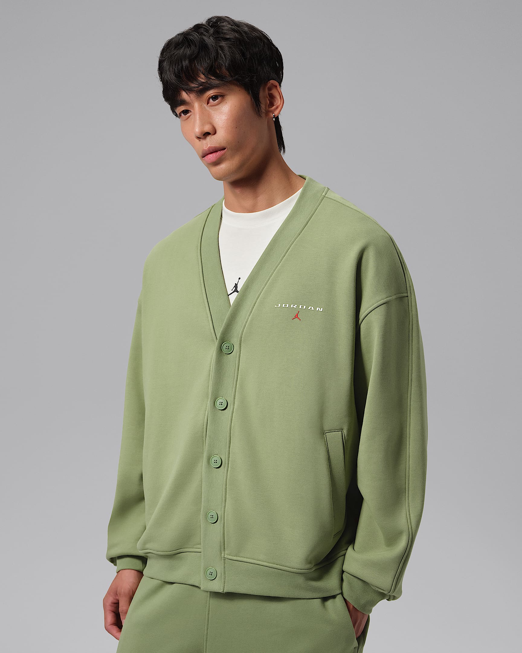 Jordan Flight 男子开衫 - 野外绿