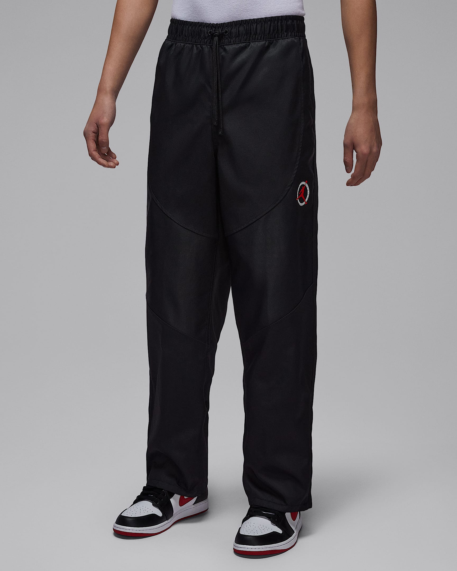 Jordan Flight Club 男子斜纹长裤 - 黑