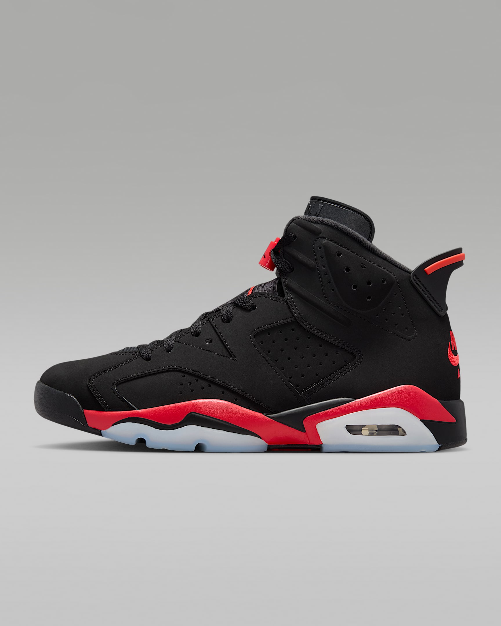 Air Jordan 6 Retro "Infrared Salesman" G.E.M.邓紫棋同款复刻运动鞋 - 黑/浅深红