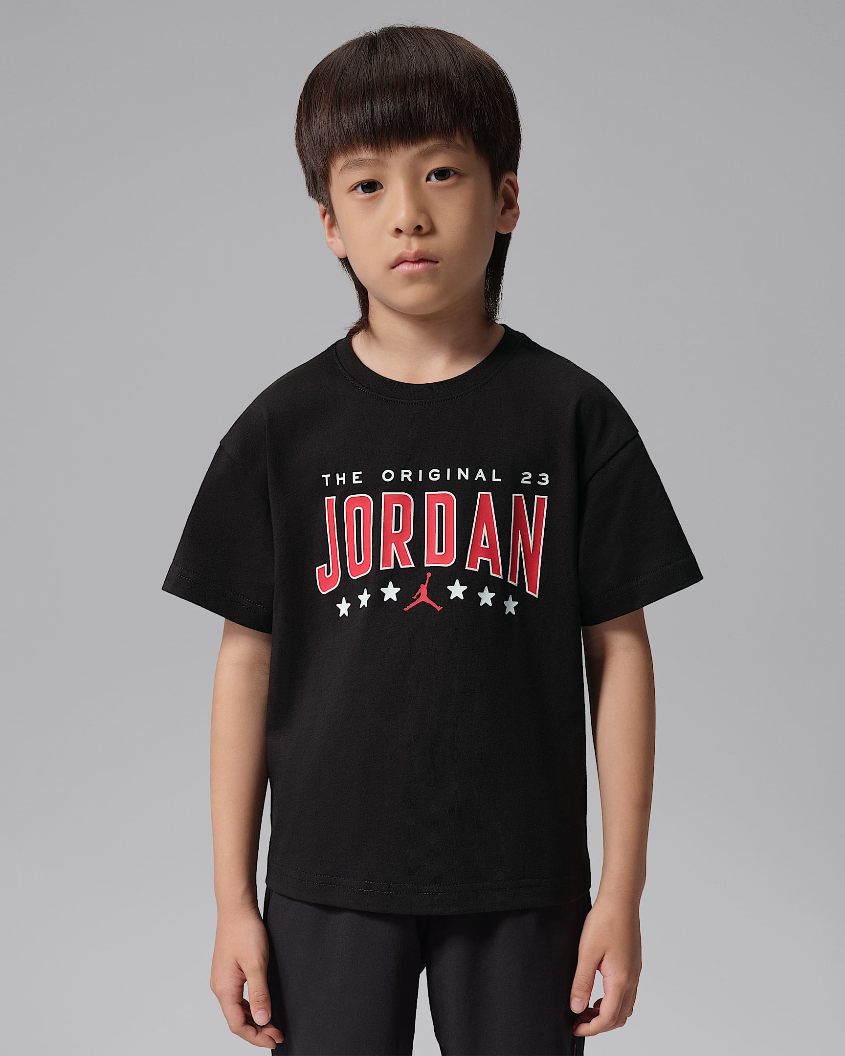 Jordan Interstate 23 幼童印花短袖T恤 - 黑